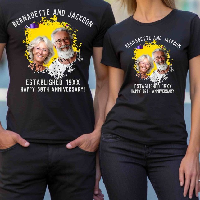 Matchning av morföräldrar - årsdag Foto Namn T Shirt (Skapare uppladdad)