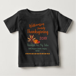 Matchning av Namn år för Thanksgiving av familjen T Shirt