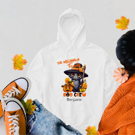 Matchning av Namn Halloween Cat Pumpkin Hoodie