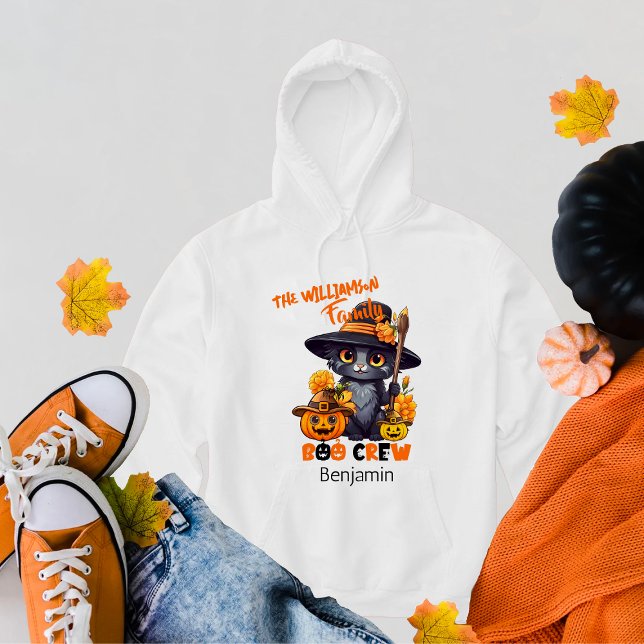 Matchning av Namn Halloween Cat Pumpkin Hoodie (Skapare uppladdad)
