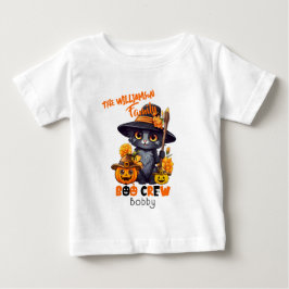 Matchning av Namn Halloween Cat Pumpkin T Shirt