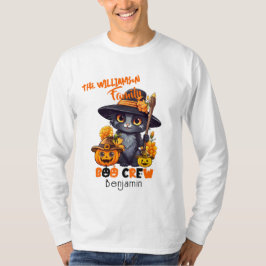 Matchning av Namn Halloween Cat Pumpkin T Shirt