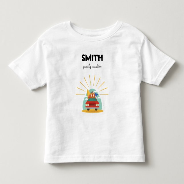 Matchning av paketfamiljevacering t shirt (Framsida)