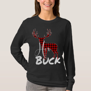 Matchning av Par jul Pajamas Buffalo Play H T Shirt