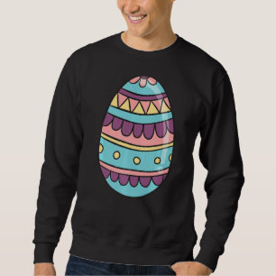 Matchning av Påsk day Eggs Funny Costume Par Fam Lång Ärmad Tröja