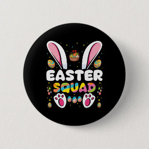 Matchning av påsk Squad Egg Hunting Bunny Group Knapp