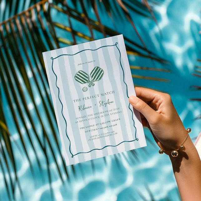 Matchning av perfekt | Pickleball Land Klubb Förlo Inbjudningar (Skapare uppladdad)