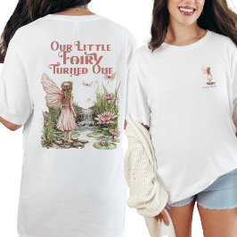 Matchning av Personligen Fairy First Birthday T Shirt