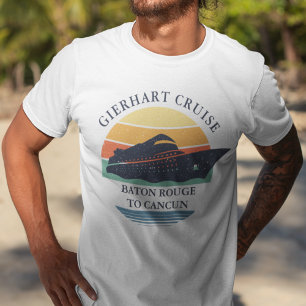 Matchning av Personligen Retro Family Cruise Resa T Shirt