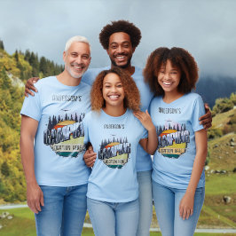 Matchning av personligens campingfamilj t shirt
