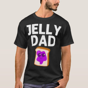 Matchning av potjordnötssmör och gelégodis i Pappa T Shirt