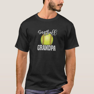 Matchning av programvarufamiljen Softball Grandpa T Shirt