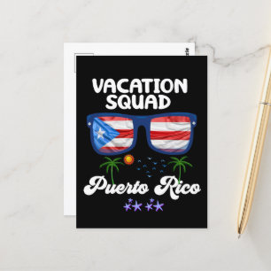 Matchning av Puerto Rico Vacation Squad Group Vykort