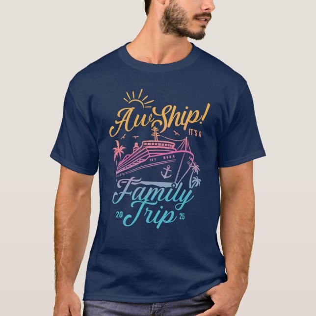 Matchning av Resa-Anpassningsbarna för kryssningsf T Shirt (Framsida)