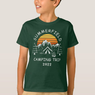 Matchning av Retro Family Camping Resa T Shirt