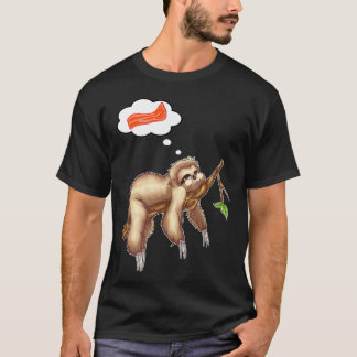 Matchning av Sloth Bacon Funny Lazy Sspartsparkolo T Shirt