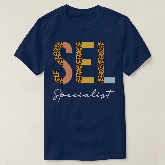 Matchning av Social Emotional Learning Lärare SEL  T Shirt (Design framsida)