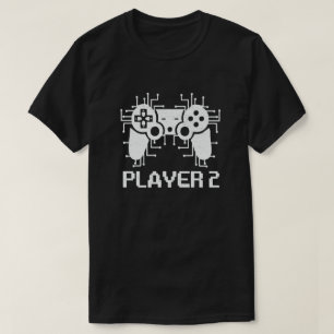 Matchning av spelare, par Player 1 Player 2 T Shirt