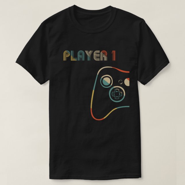 Matchning av spelare, par Player 1 Player 2 T Shirt (Design framsida)