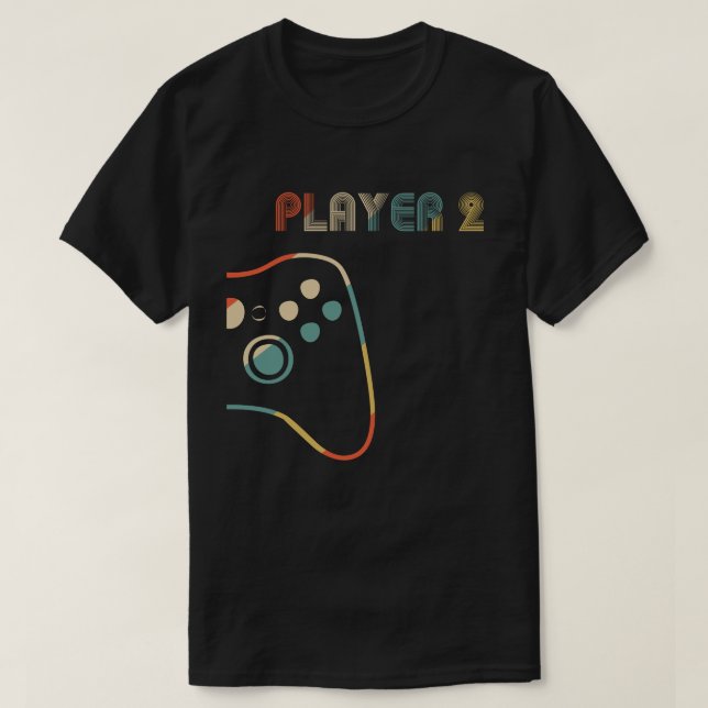 Matchning av spelare, par Player 1 Player 2 T Shirt (Design framsida)