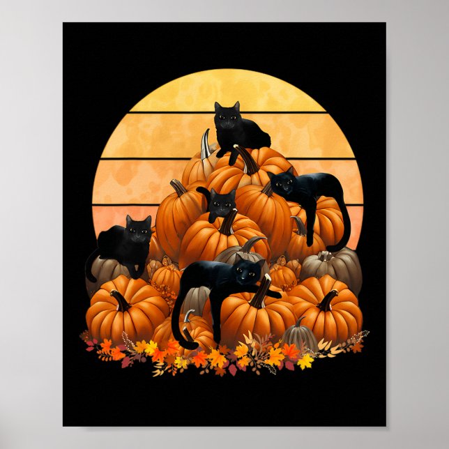 Matchning av Thanksgiving för katthöstväxlar Poster (Framsidan)