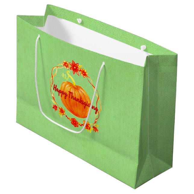 Matchning av Thanksgiving vattenfärgspumpkin på Gr (Framsidan Vinklad)