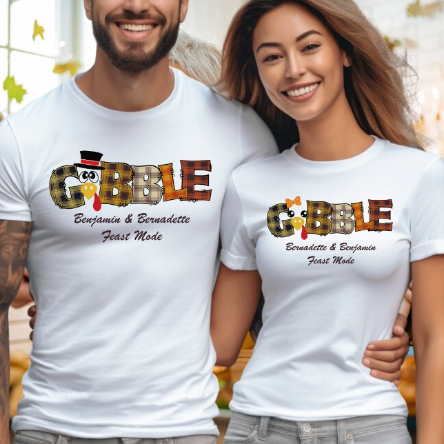 Matchning av Thanksgivingen Namn lite Turkiet Gobb T Shirt (Skapare uppladdad)