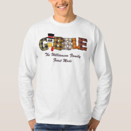 Matchning av Thanksgivingen Namn lite Turkiet Gobb T Shirt
