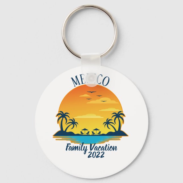 Matchning av Turistgruppen i Mexiko Vacation 2021  Nyckelring (Framsida)