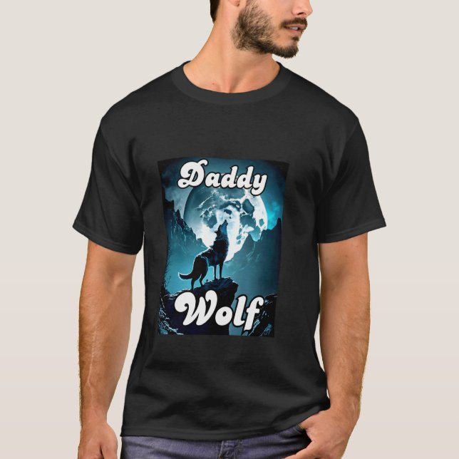 Matchning av Varg för Vargar med Camping Pack Fath T Shirt (Framsida)