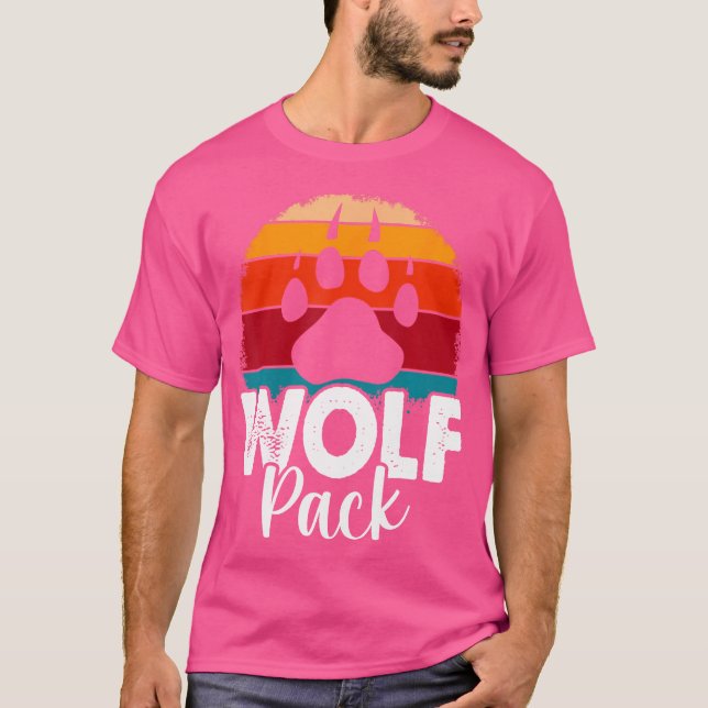 Matchning av Varg Pack-familj för varg Pack T Shirt (Framsida)