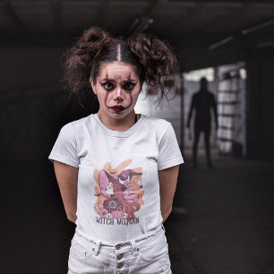 Matchning av Witch Woman Halloween-familj T Shirt