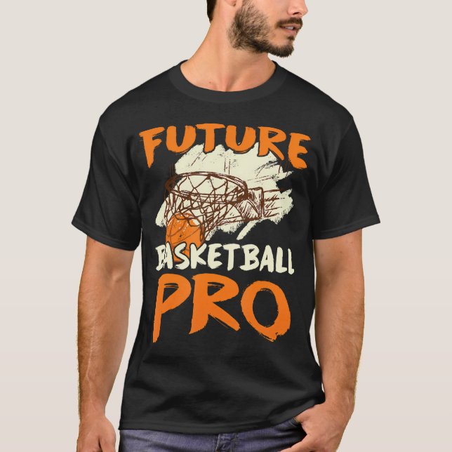Matchning för framtida Basketball Pro Coach Player T Shirt (Framsida)