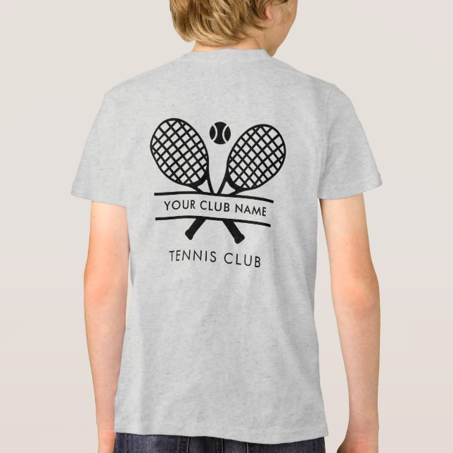 Matchning mellan anpassningsbar Tennis Klubb Namn  T Shirt (Baksida)