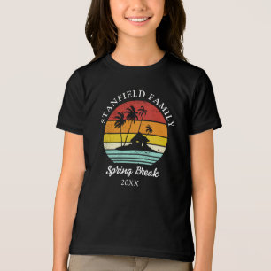 Matchning mellan familjen Påsklov Handflatan Träd T Shirt
