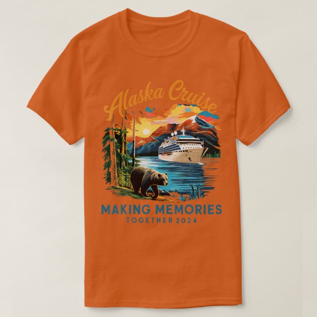 Matchning mellan familjevänner och Alaska Cruise 2 T Shirt (Design framsida)