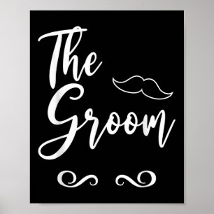 Matchning mellan Groom& Bride Bröllop Poster