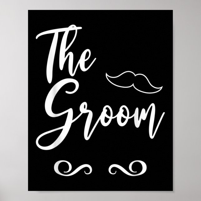 Matchning mellan Groom&amp; Bride Bröllop Poster (Framsidan)