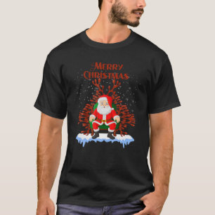 Matchningsboxar för julfamiljen i jultomten Costum T Shirt