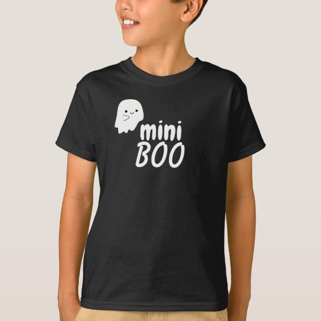 Matchningsboxar för Mini BOO Halloween Cute Ghost- T Shirt (Framsida)
