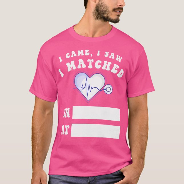 Matchningsdag 2023 Framtida bosättning för läkare  T Shirt (Framsida)
