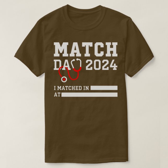 Matchningsdag 2024 Sjukvårdsinstitution NRMP Schoo T Shirt (Design framsida)