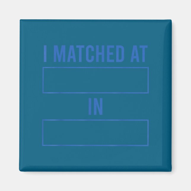 Matchningsdag residens 2026 läkare matchad medicin magnet (Framsidan)