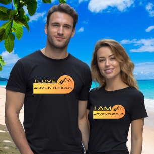 Matchningsdatum för par Namn på Kärlek Äventyr T Shirt