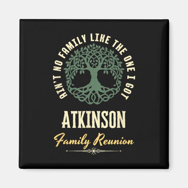 Matchningsdesign för Family Reunion 2025 - Atkinso Magnet (Framsidan)