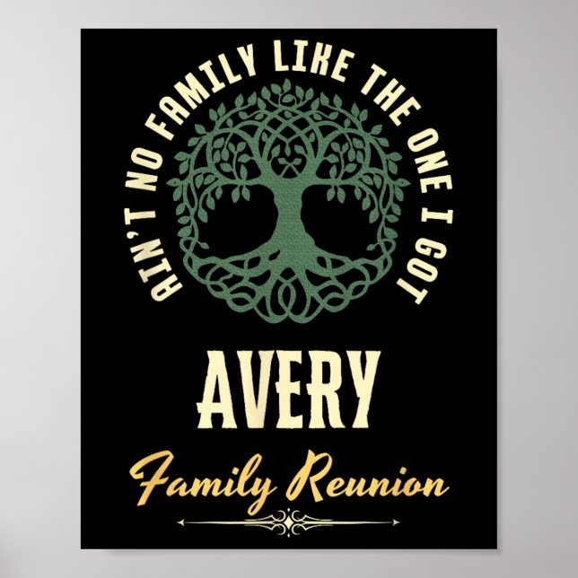 Matchningsdesign för Family Reunion 2025 - Avery Poster (Framsidan)