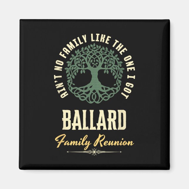 Matchningsdesign för Family Reunion 2025 - Ballard Magnet (Framsidan)