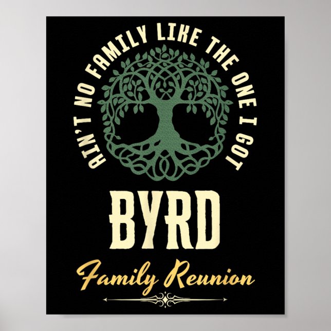 Matchningsdesign för Family Reunion 2025 - Byrd Poster (Framsidan)