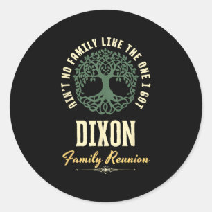 Matchningsdesign för Family Reunion 2025 - Dixon Runt Klistermärke