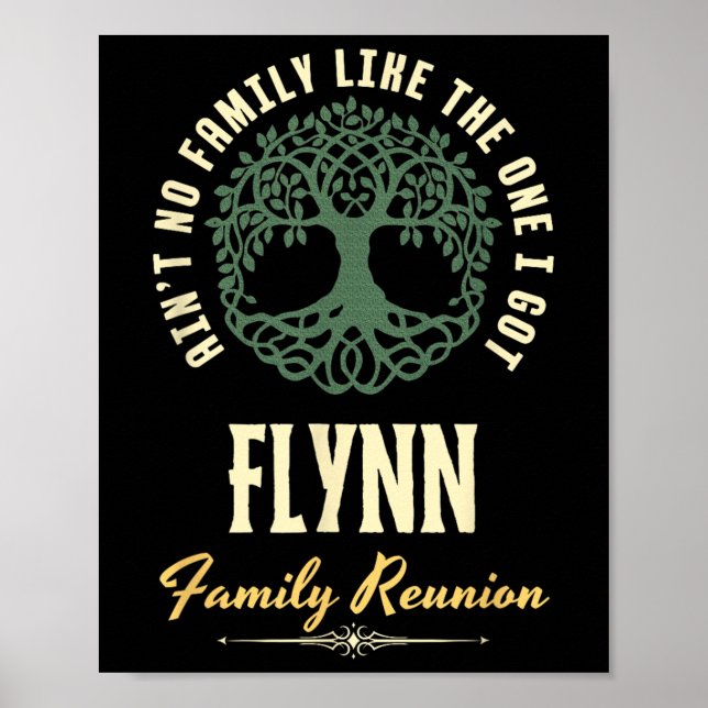 Matchningsdesign för Family Reunion 2025 - Flynn Poster (Framsidan)